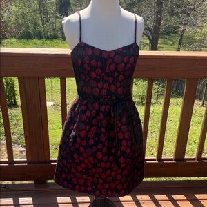 Chelsea & Violet Black and Red Mini Dress size small excellent condition